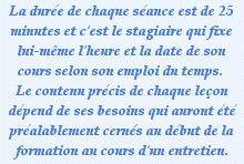 cours par t�l�phone